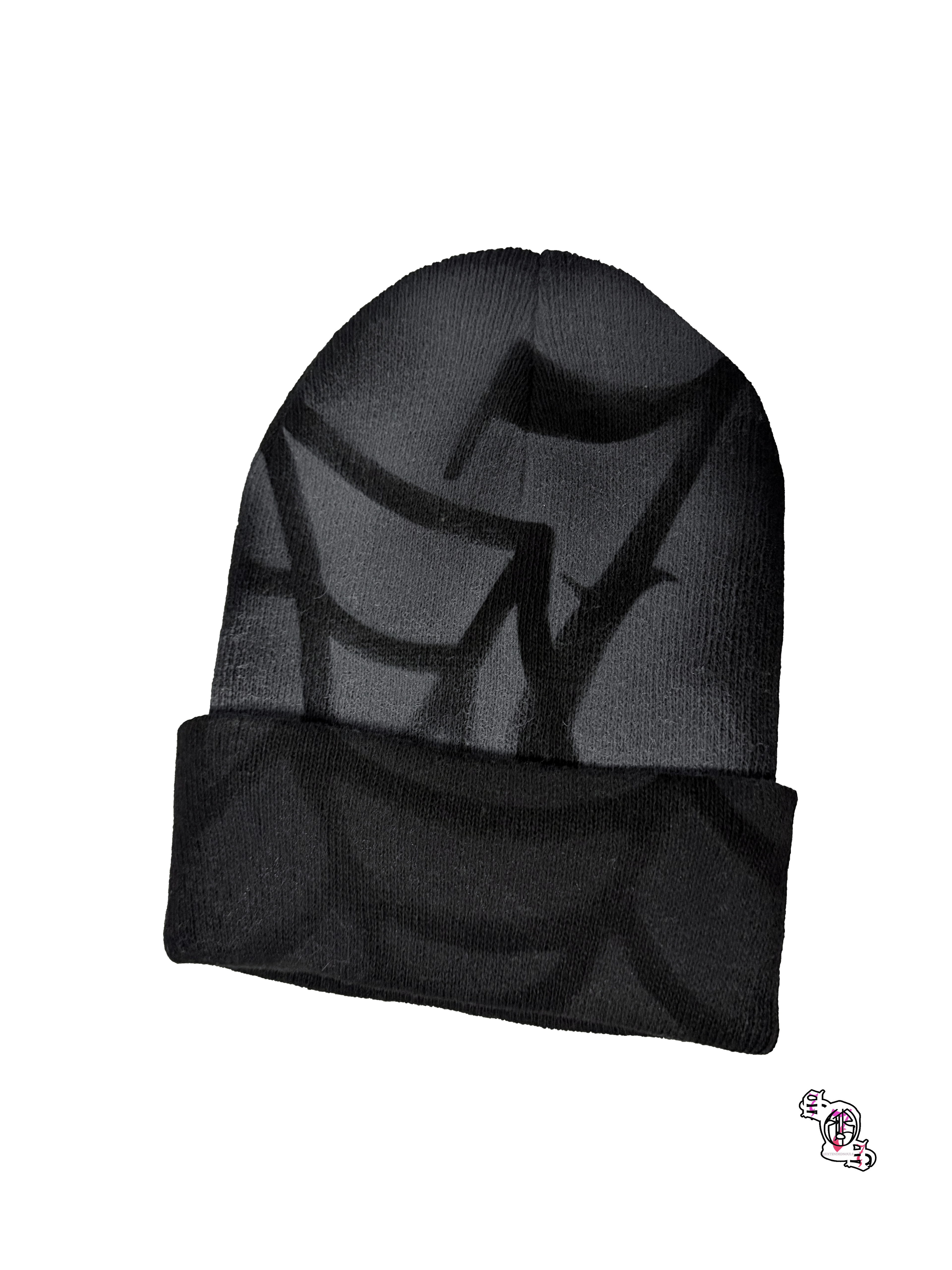 "SOS Webs" Black Beanie