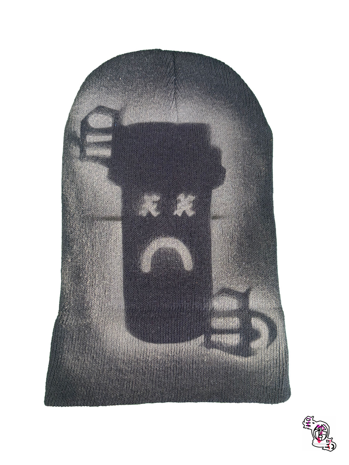 "SOS Stop Self Medication" Dark Blue Beanie