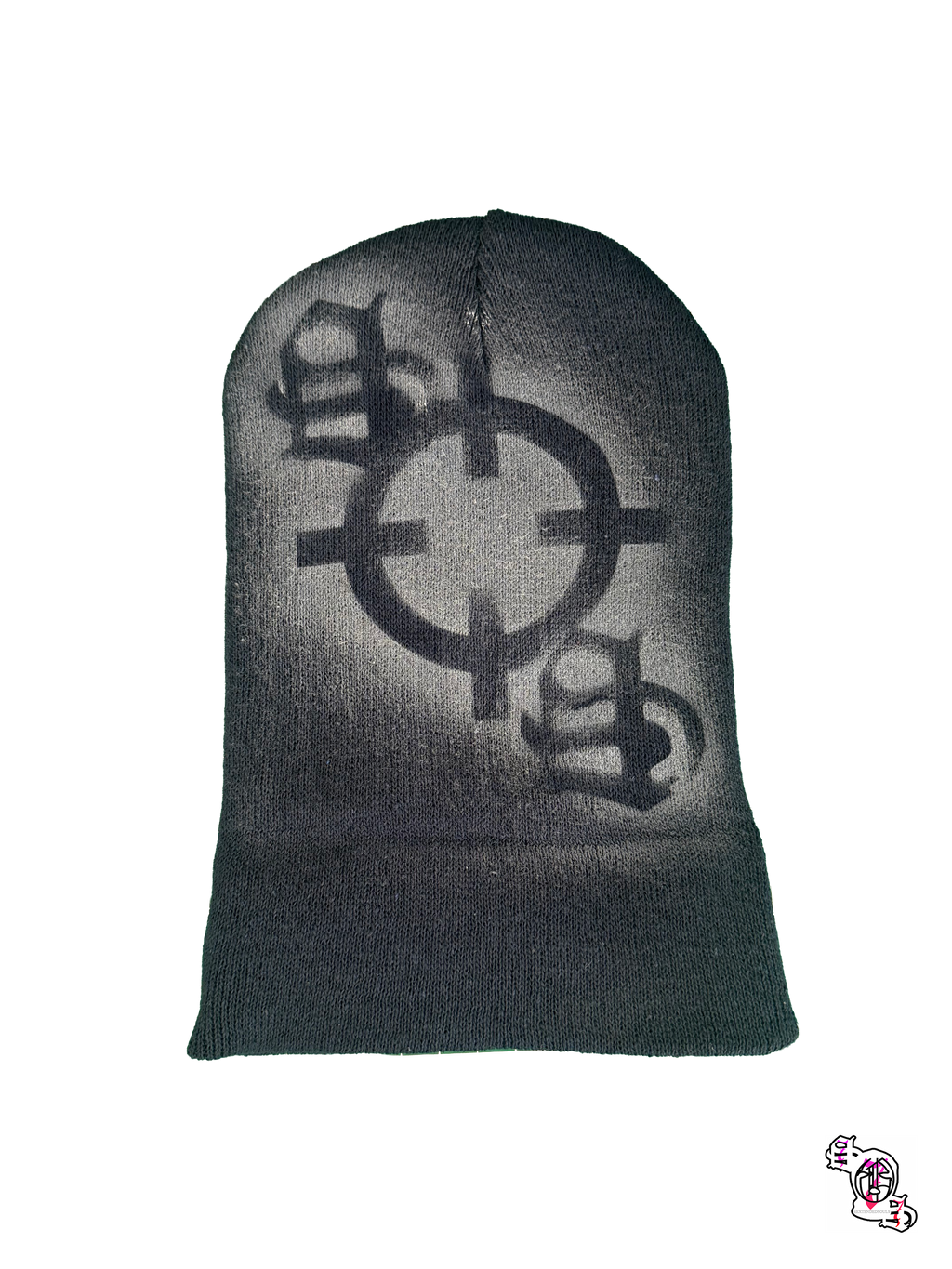 "SOS Headshot" Dark Blue Beanie