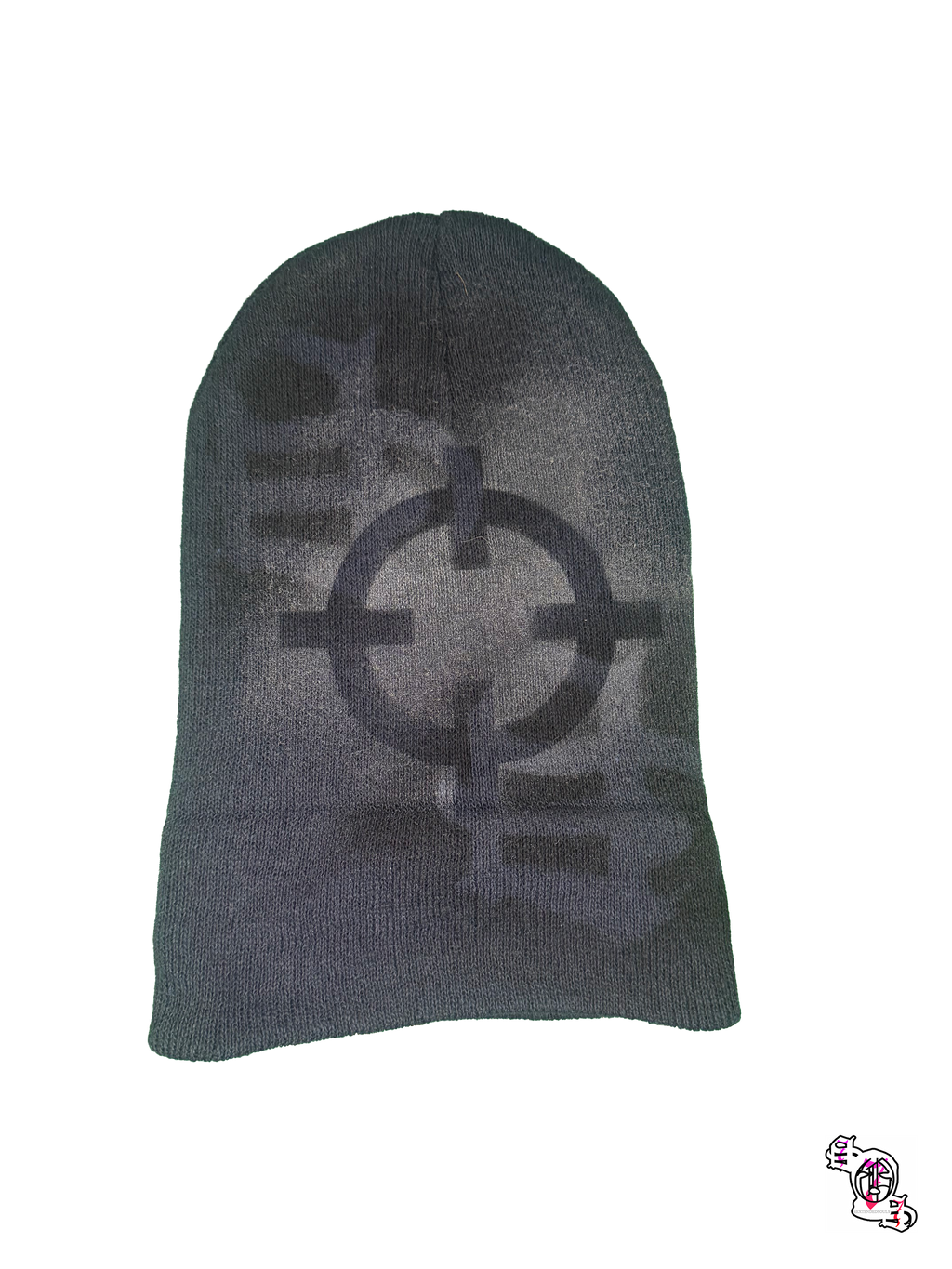 "SOS Stop Self Medication Headshot" Dark Blue Beanie