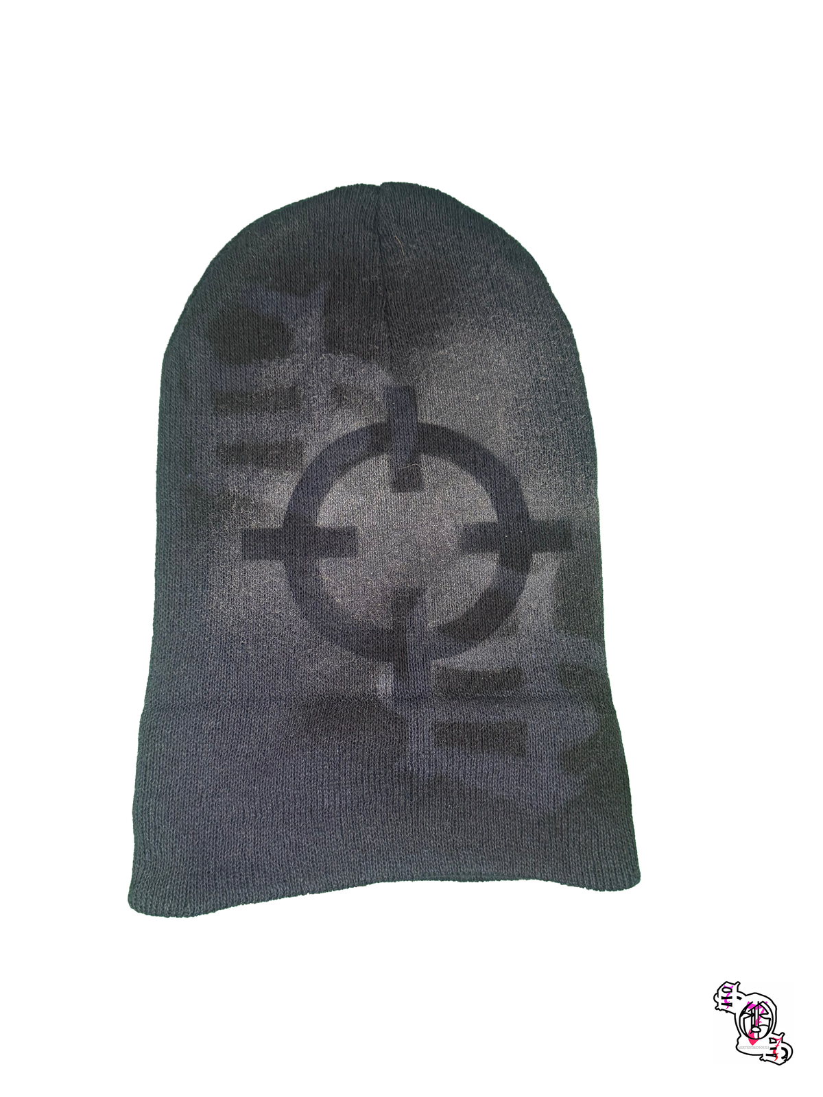 "SOS Stop Self Medication Headshot" Dark Blue Beanie
