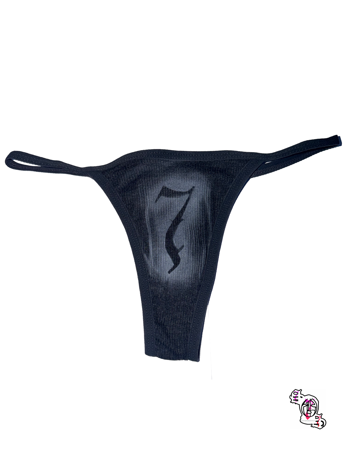 "SOS 7" Gray Thong