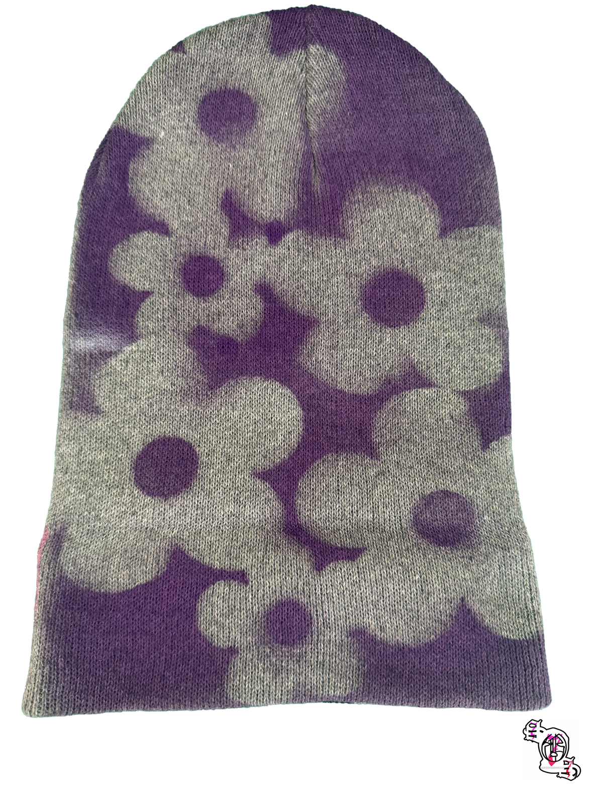 "SOS Concrete Flowers" Gray Beanie