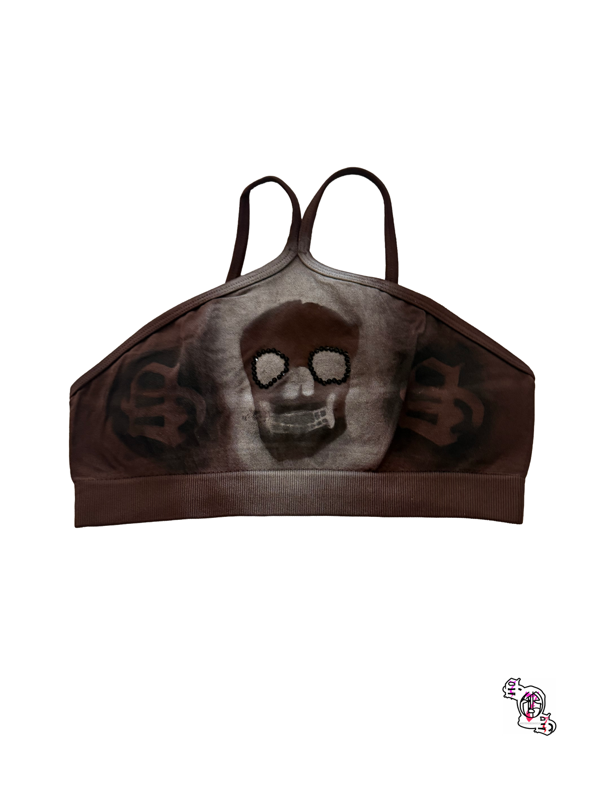 "SOS Skull" Brown Velisys Velisys Tank Top
