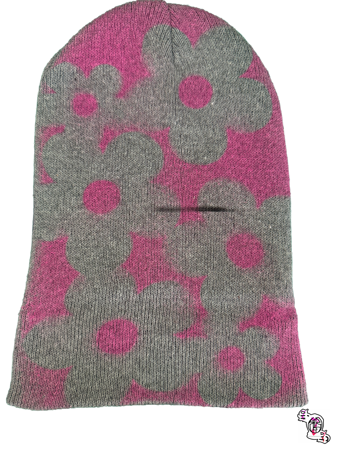 "SOS Concrete Flowers" Gray Beanie