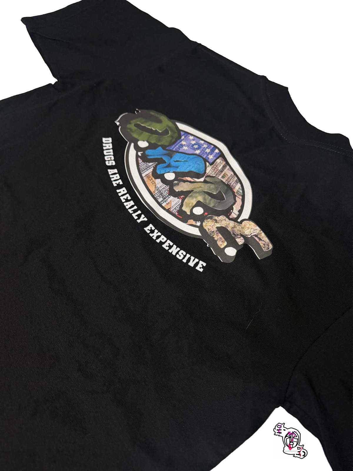 "Resistance Education" Black Pro Club Men's Heavyweight Cotton Short Sleeve Crew Neck T-Shirt
