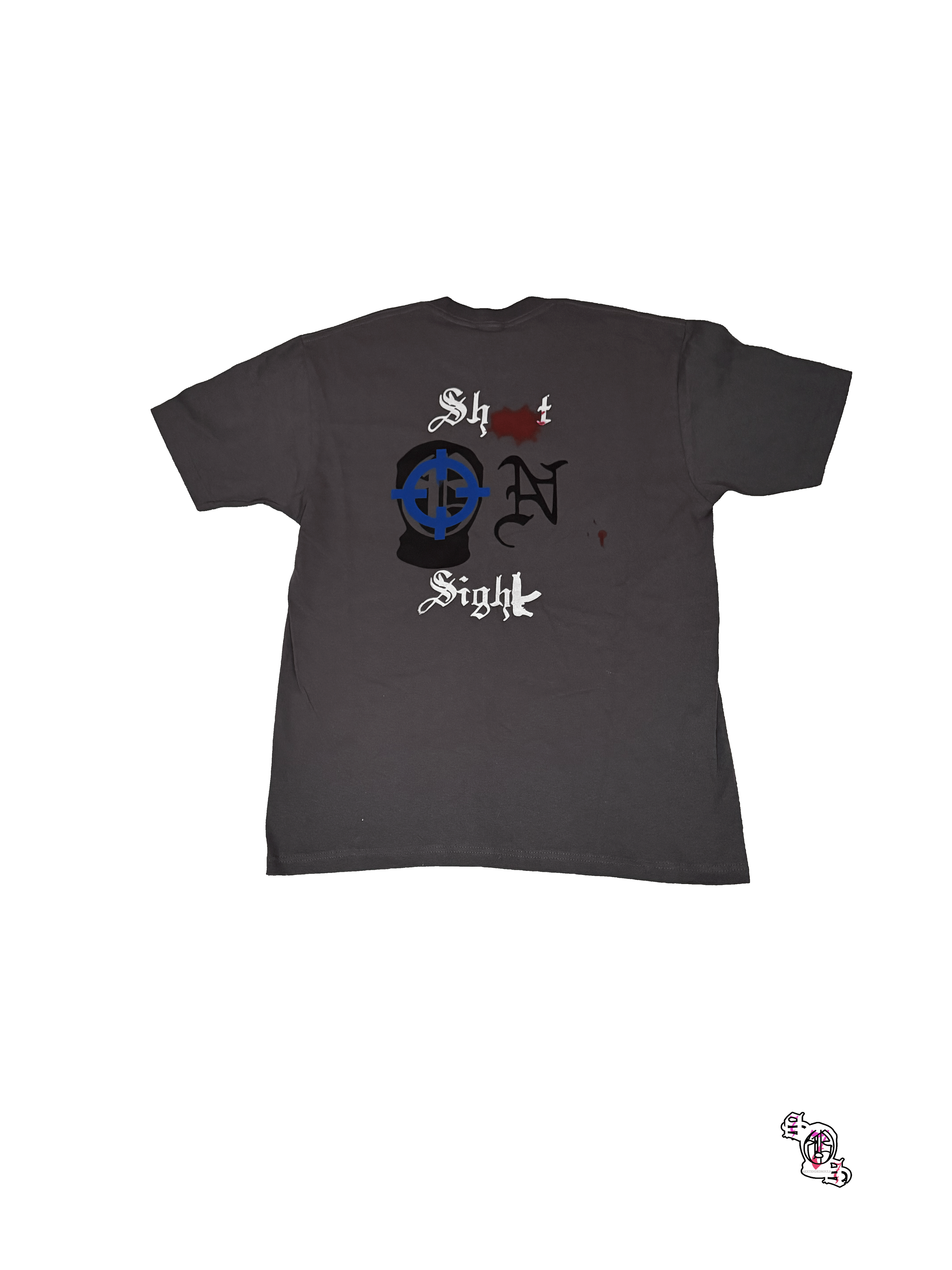 "SOS S***t on Sight "Gray Pro Club Men's Comfort Cotton Short Sleeve Tee Shirt