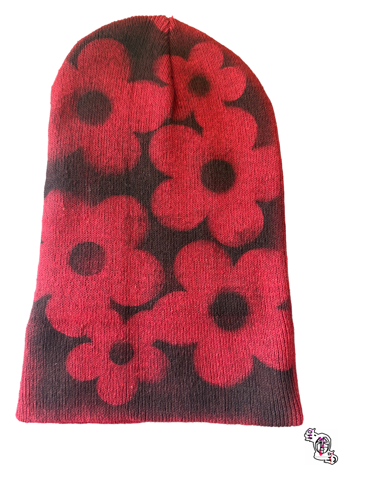 "SOS Concrete Flowers" Maroon Beanie