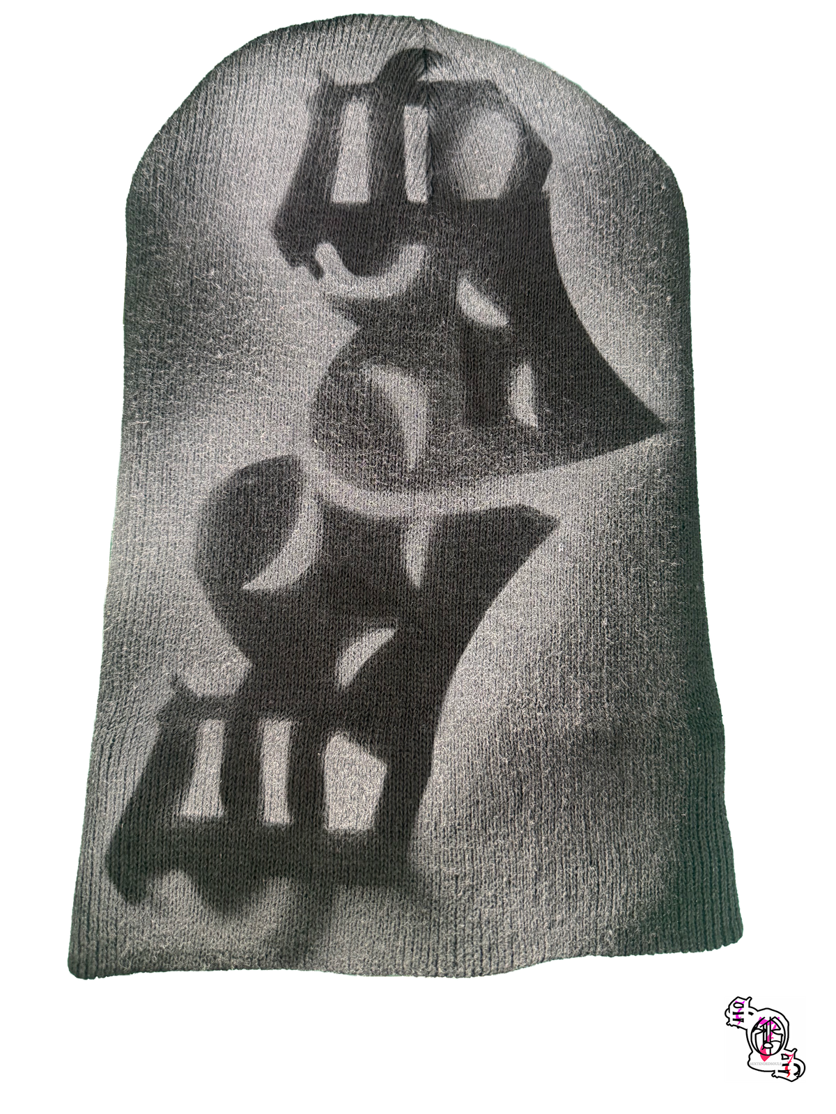 "SOS Sad Faces" Black Beanie