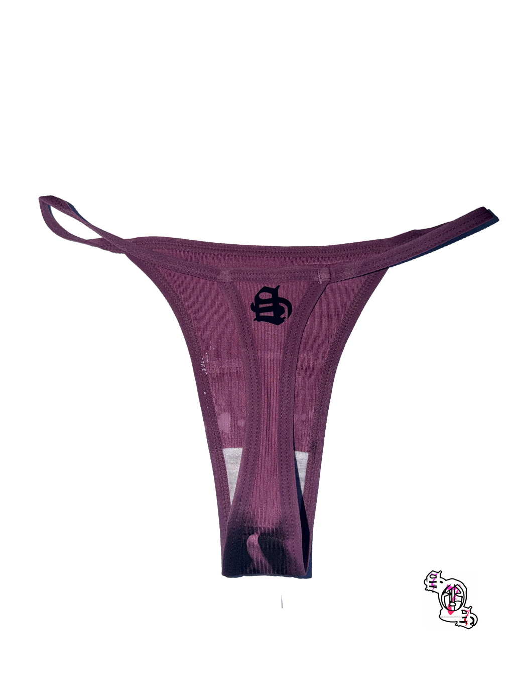 "SOS Skull" Pink Thong