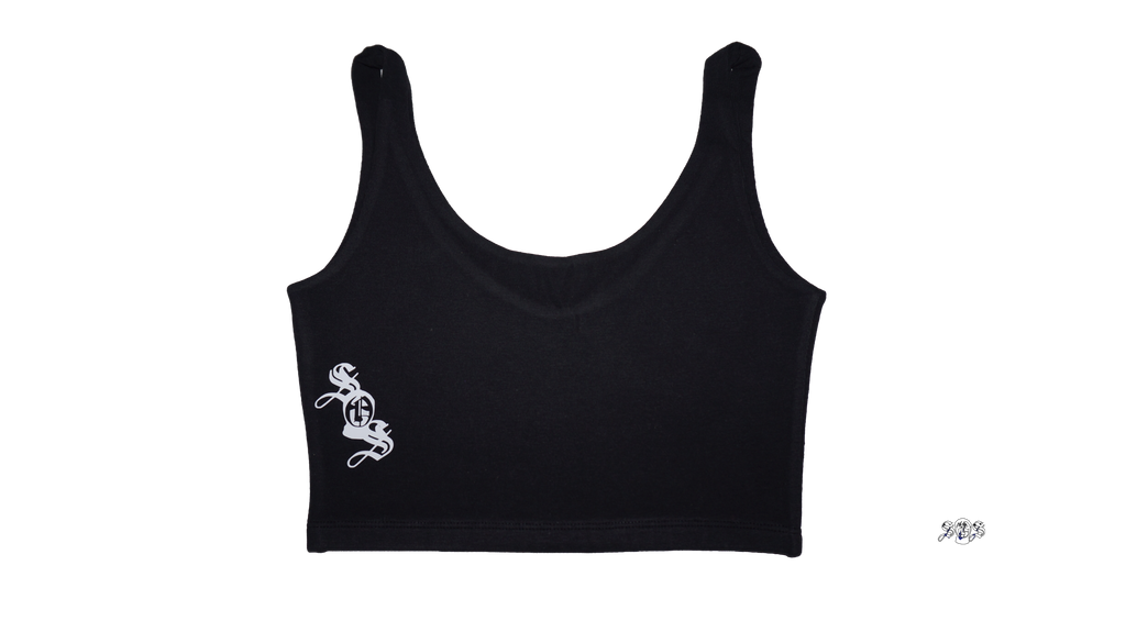 Black "Broken Smiles" Brandy Melville Tank Top