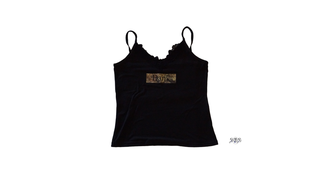 Black "Dank" Lace Camisole Tank Top