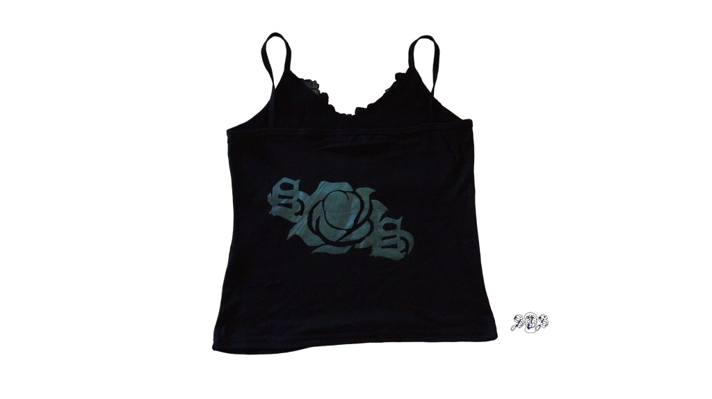Black "Dank" Lace Camisole Tank Top