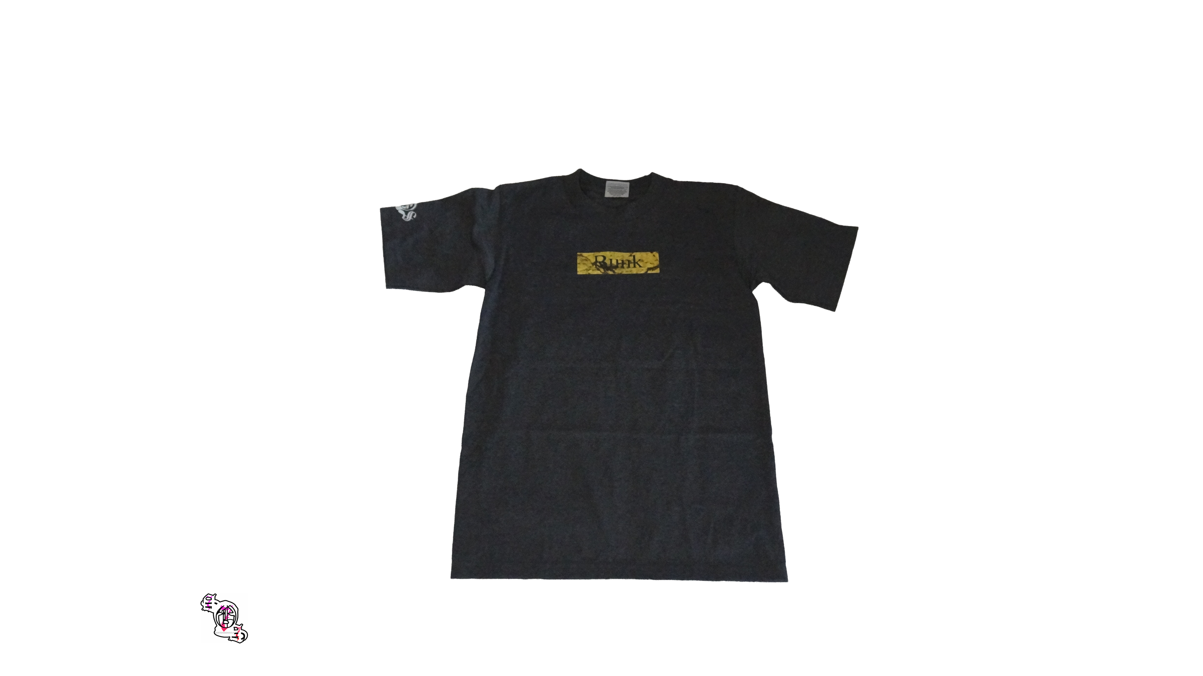 "Bunk Box Logo" Charcoal Pro Club Heavyweight T-Shirt