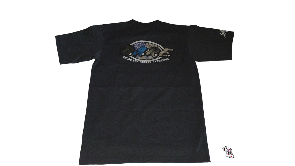"Bunk Box Logo" Charcoal Pro Club Heavyweight T-Shirt