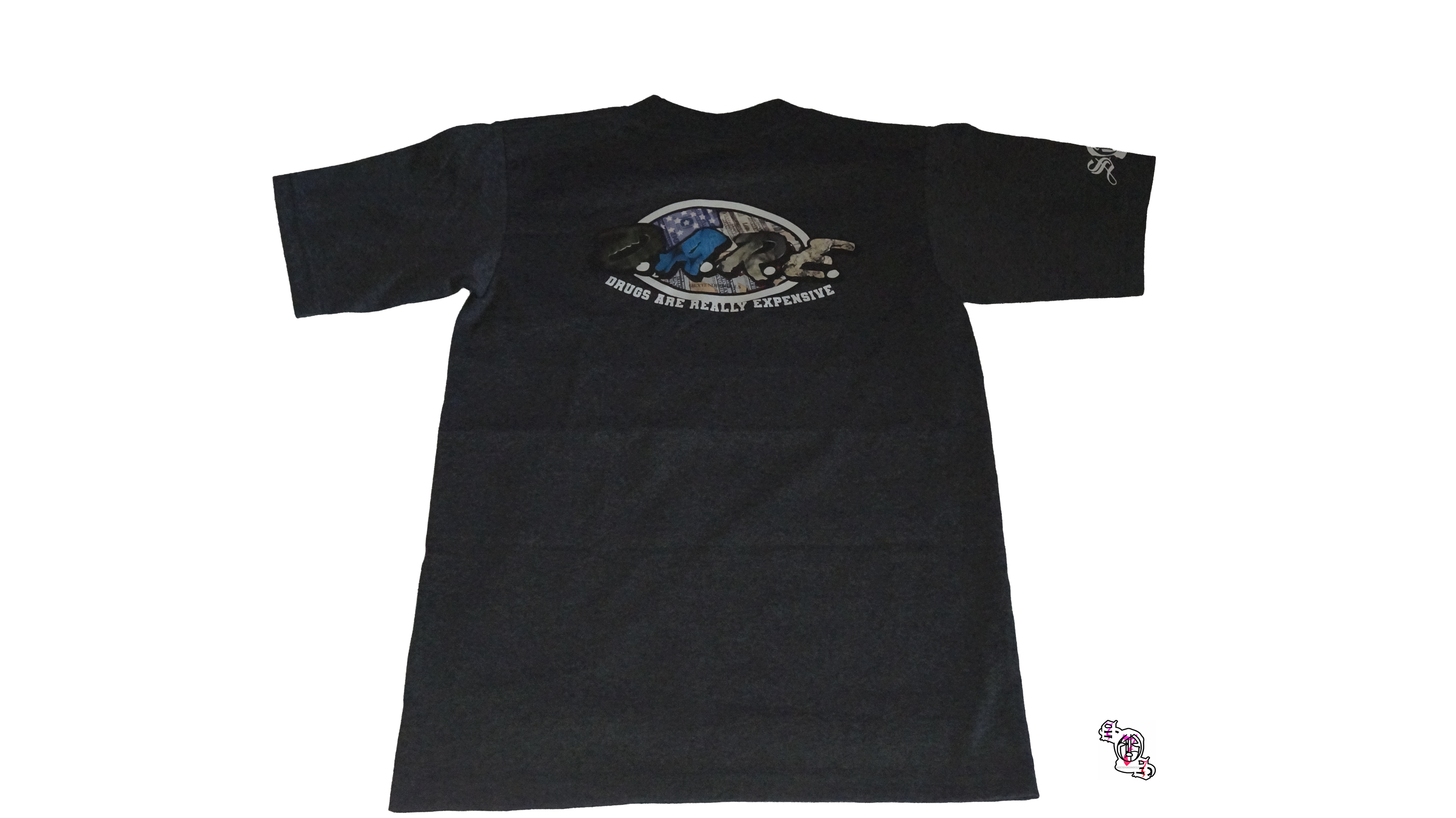 "Bunk Box Logo" Charcoal Pro Club Heavyweight T-Shirt