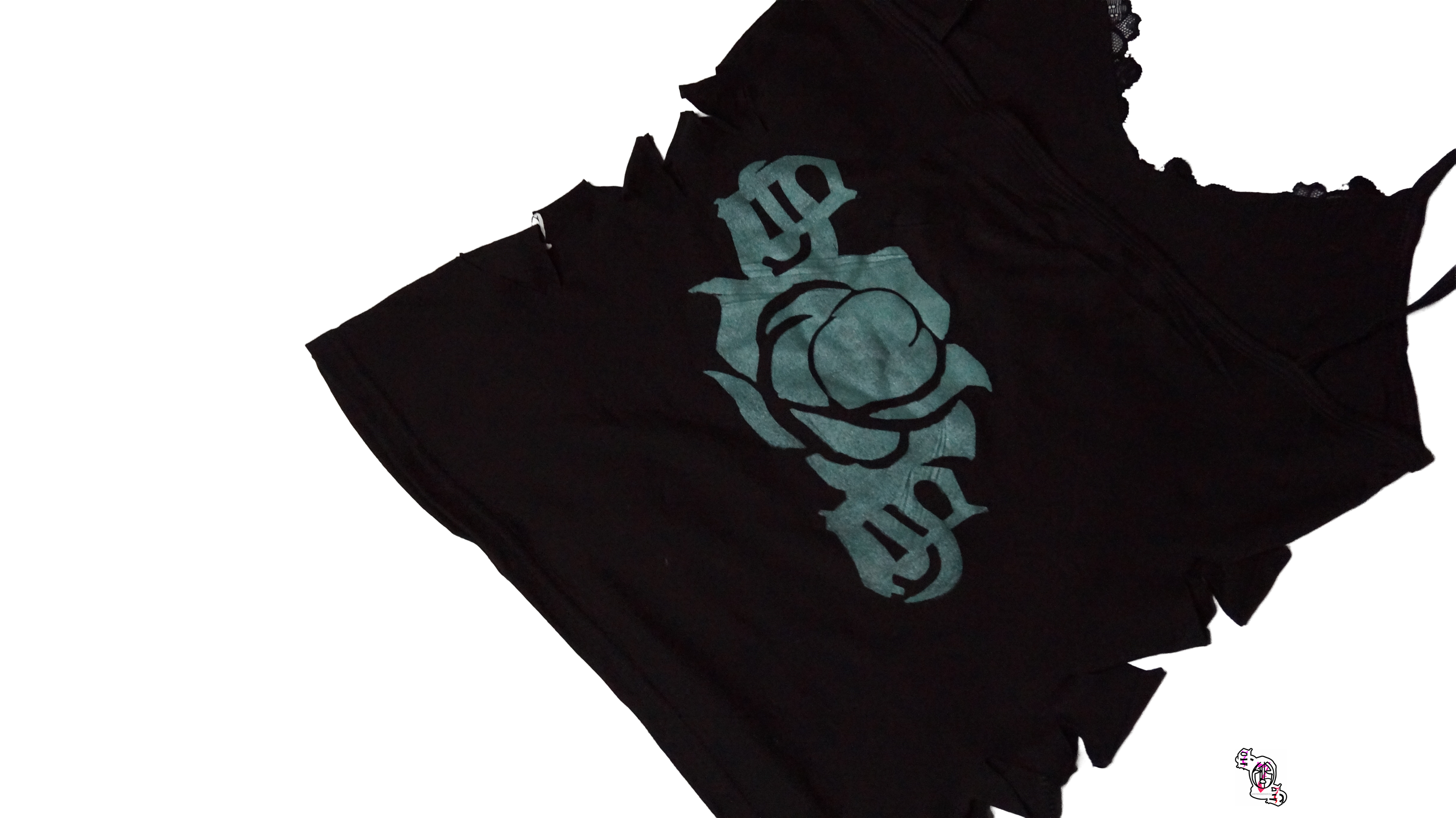 "Dank" Black Lace Camisole Tank Top