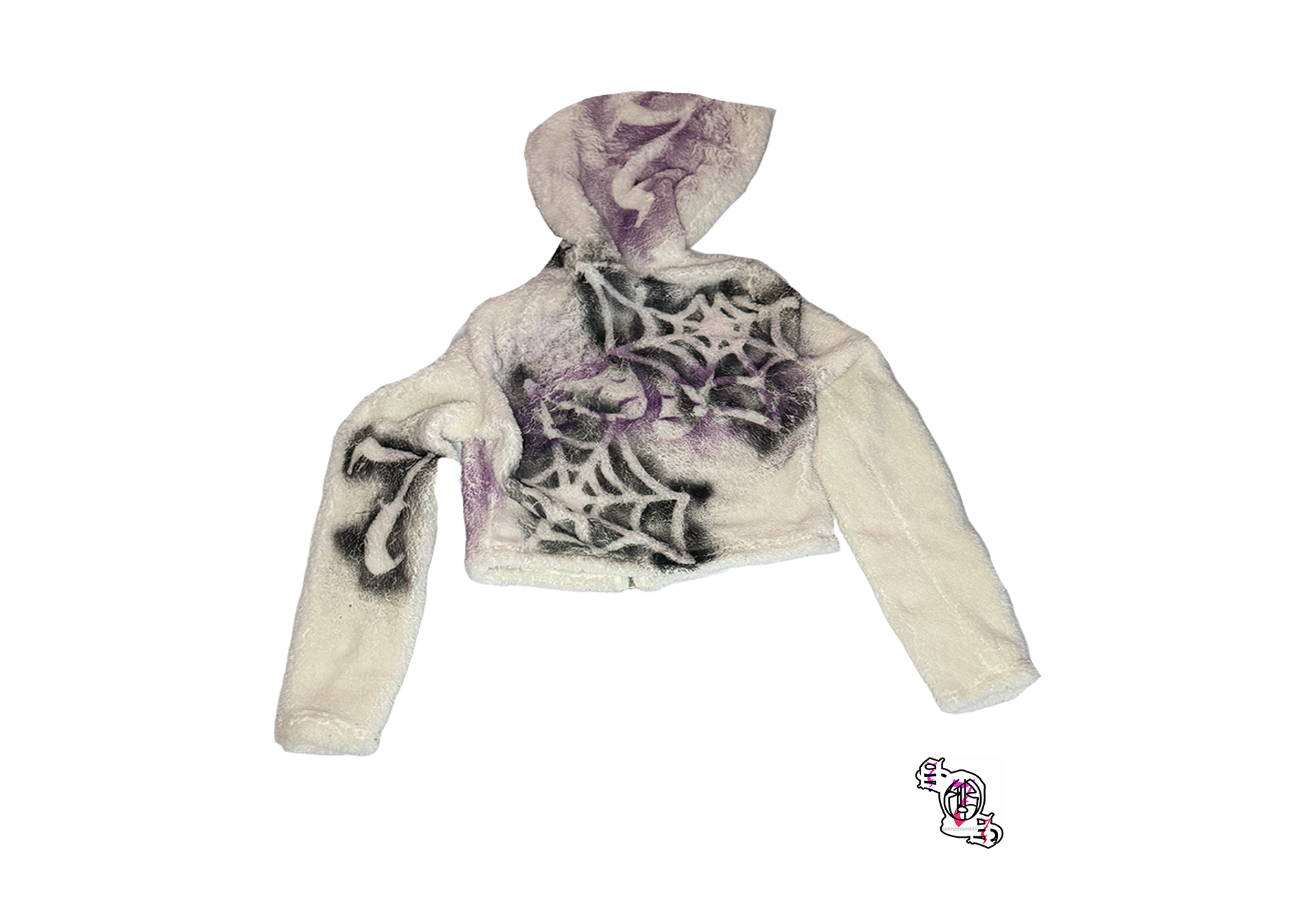 "Beautiful Struggles Sun and Moon" SHEIN EZwear Women's New Autumn And Winter Solid Color Long-Sleeved Short Casual Hooded Plush Jacket