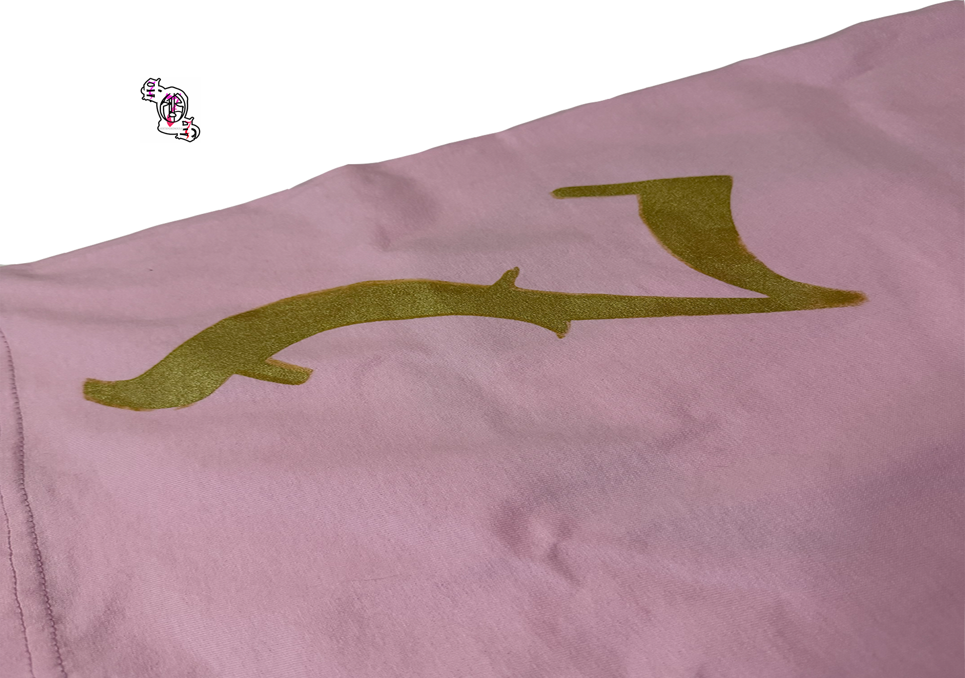 "Struggle Beneath Smiles" Pink Pro Club Men's Heavyweight Cotton Short Sleeve Crew Neck T-Shirt