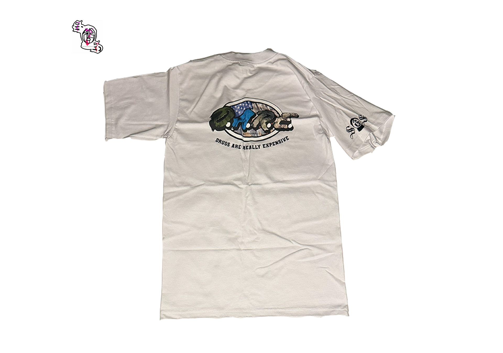"Resistance Education" White Pro Club Men's Heavyweight Cotton Short Sleeve Crew Neck T-Shirt