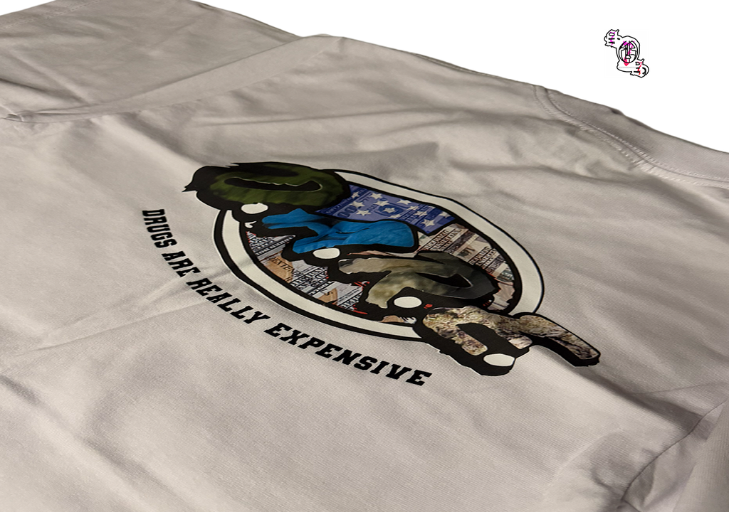 "Resistance Education" White Pro Club Men's Heavyweight Cotton Short Sleeve Crew Neck T-Shirt