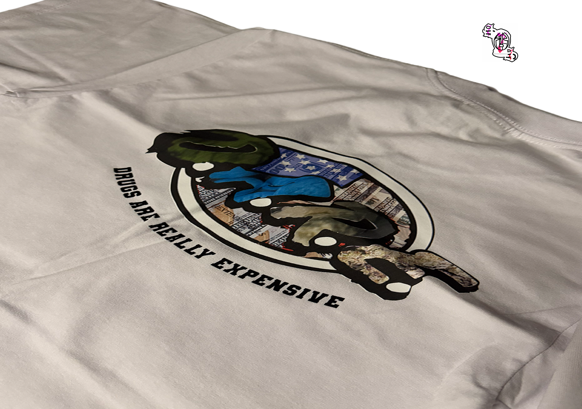 "Resistance Education" White Pro Club Men's Heavyweight Cotton Short Sleeve Crew Neck T-Shirt