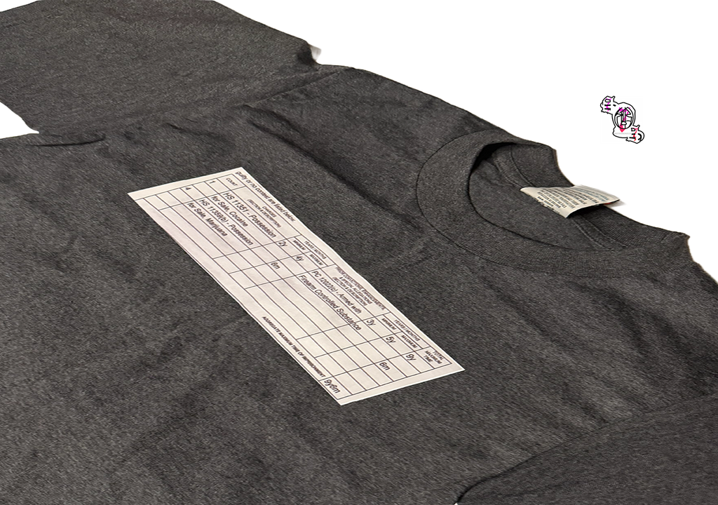 "Charges" Charcoal Pro Club Men's Heavyweight Cotton Short Sleeve Crew Neck T-Shirt