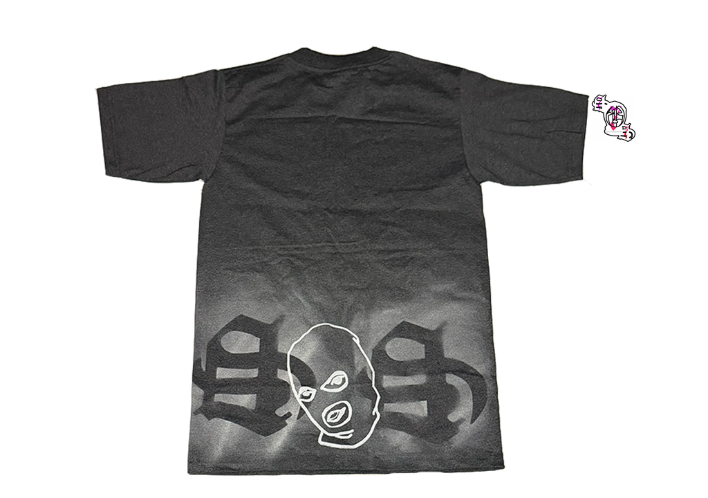 "Charges" Charcoal Pro Club Men's Heavyweight Cotton Short Sleeve Crew Neck T-Shirt