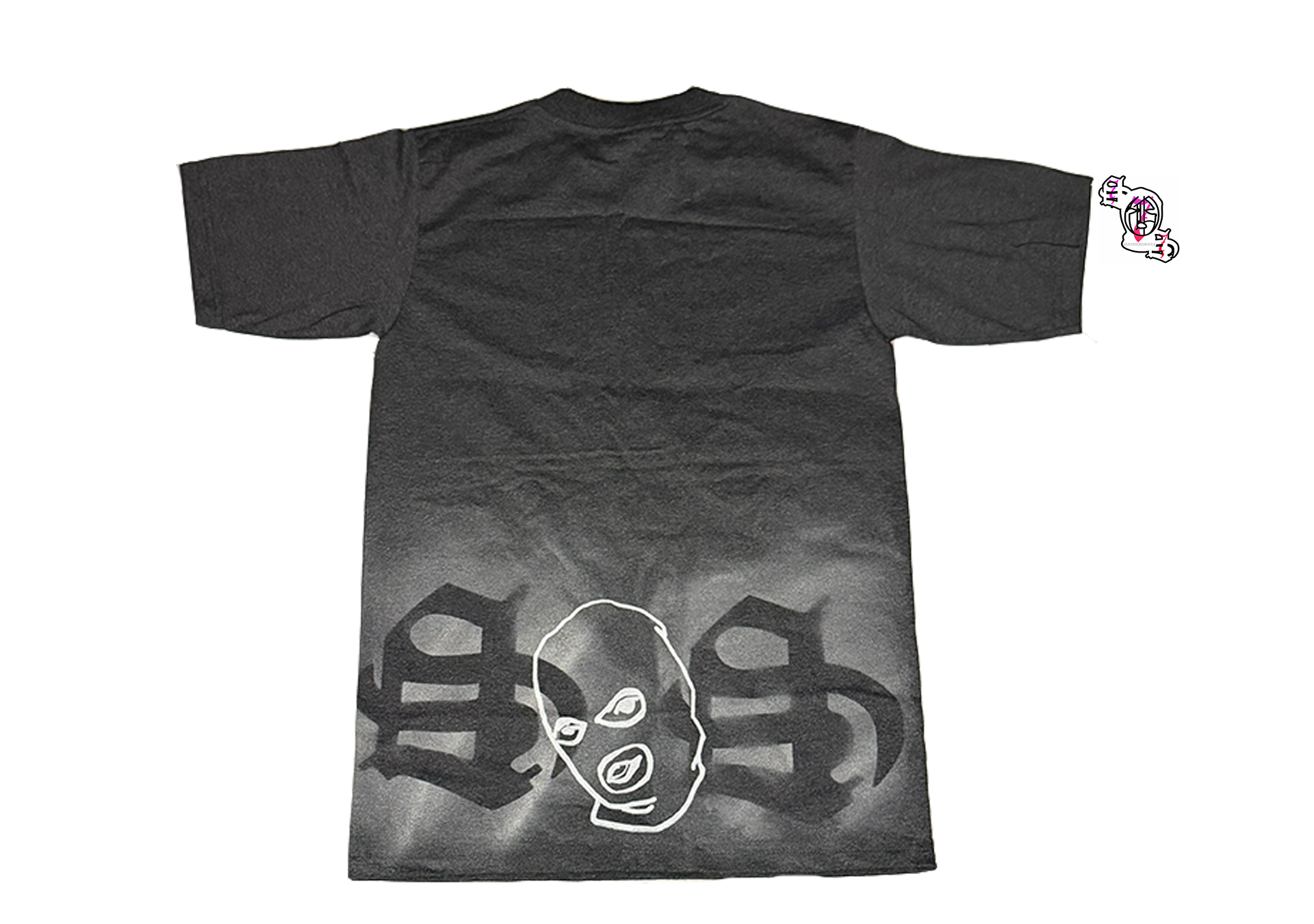 "Charges" Charcoal Pro Club Men's Heavyweight Cotton Short Sleeve Crew Neck T-Shirt