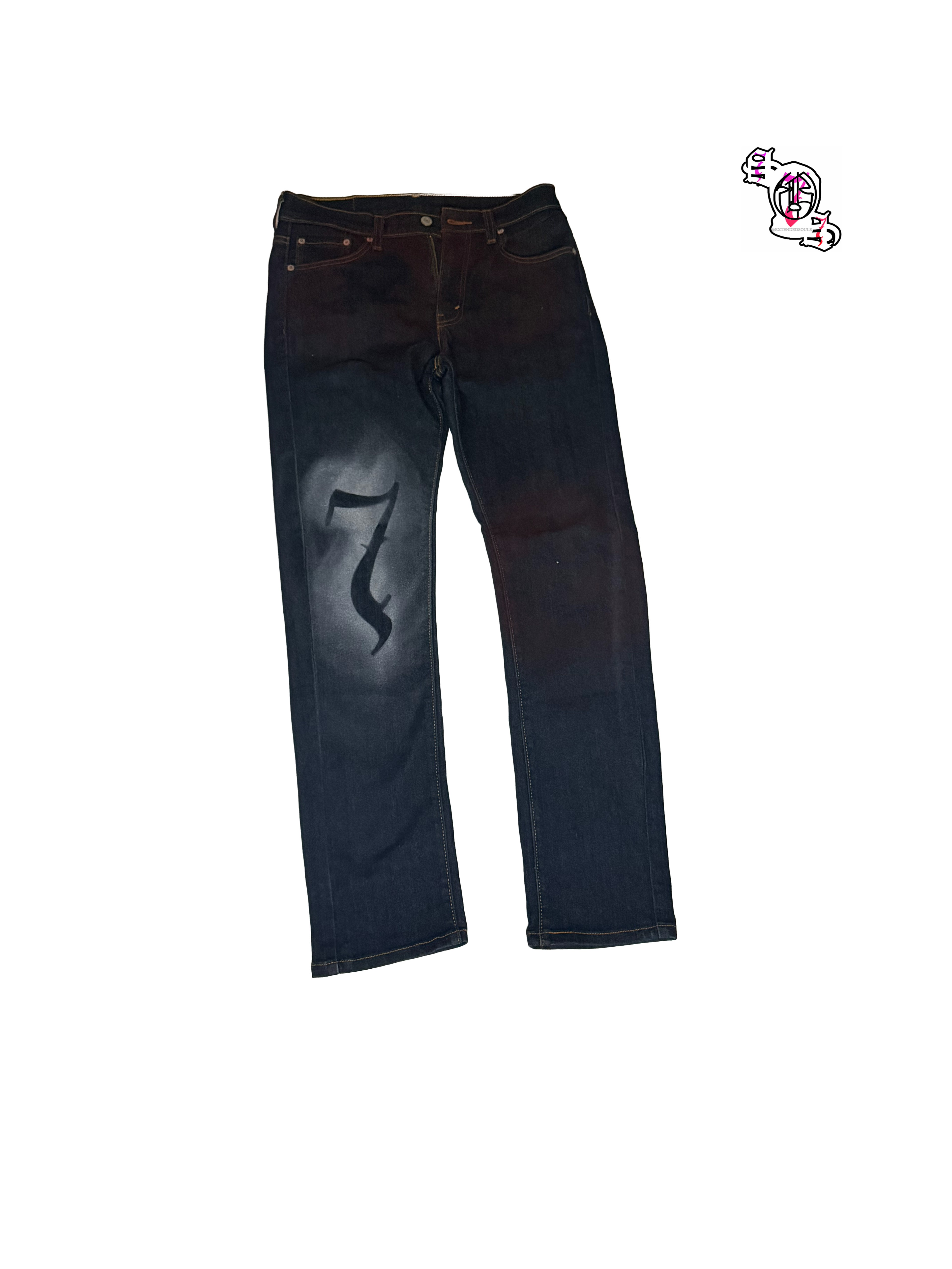 "SOS Still Sad" 513 Levi Strauss & Co Jeans