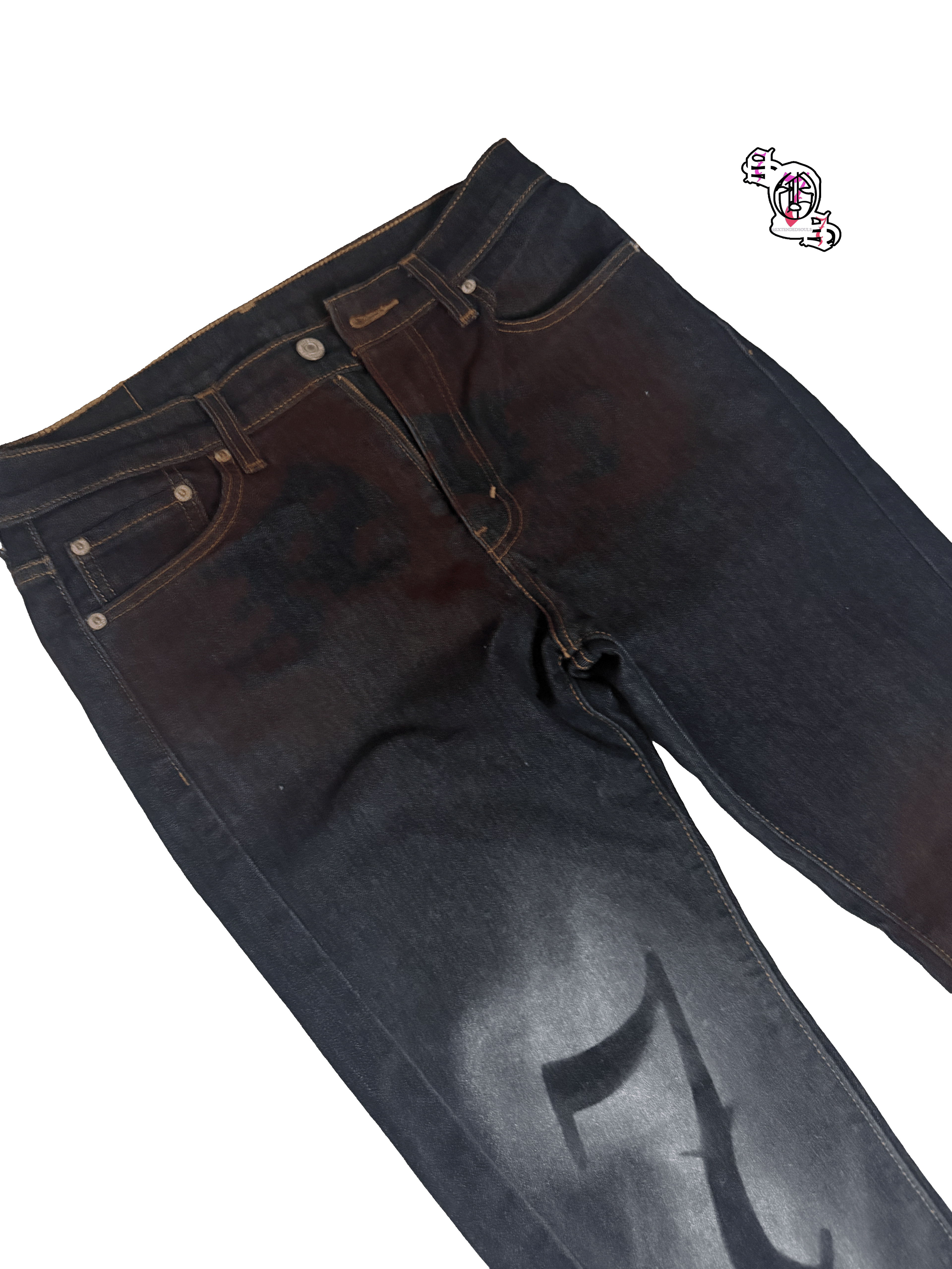 "SOS Still Sad" 513 Levi Strauss & Co Jeans