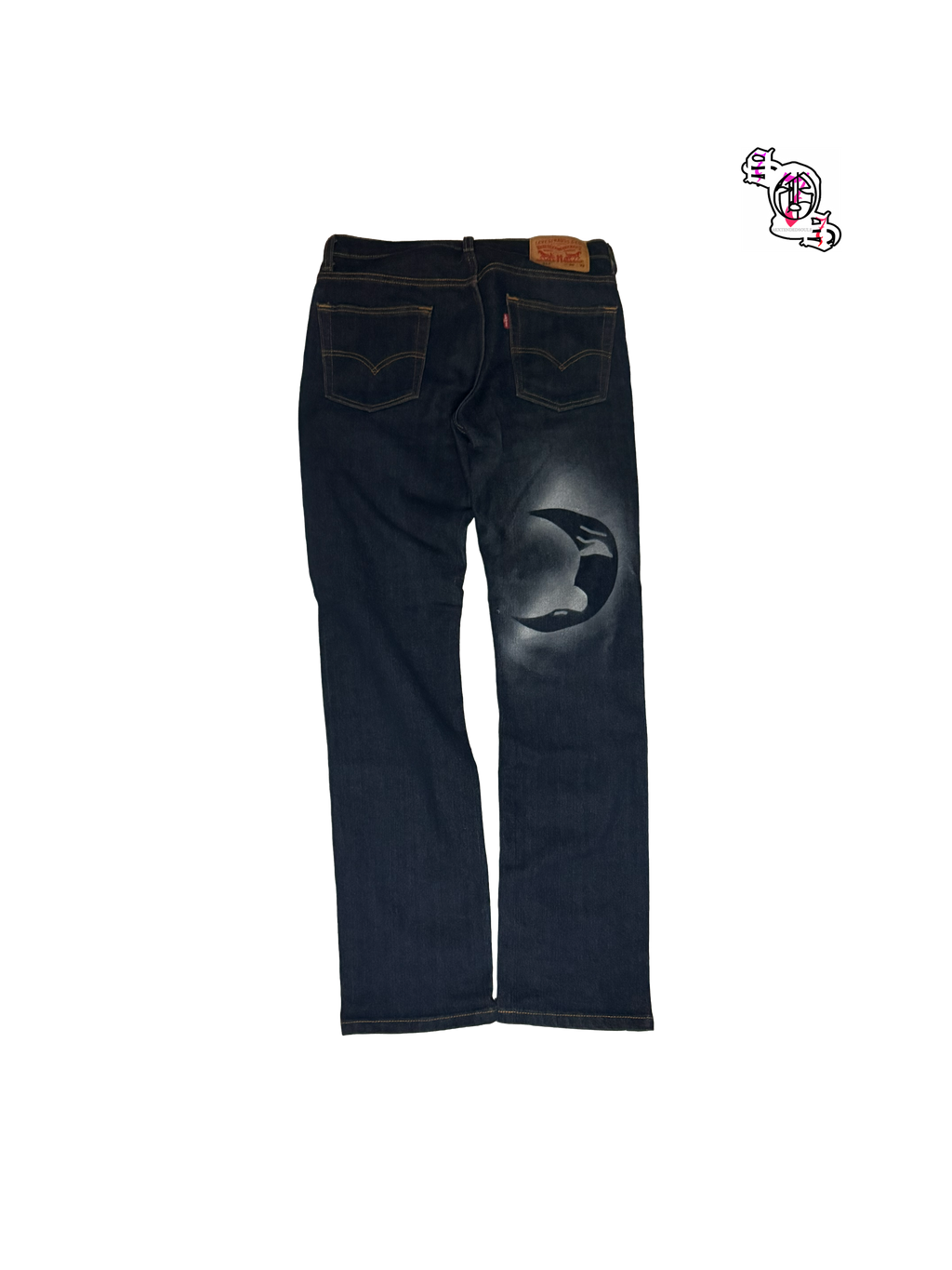 "SOS Still Sad" 513 Levi Strauss & Co Jeans