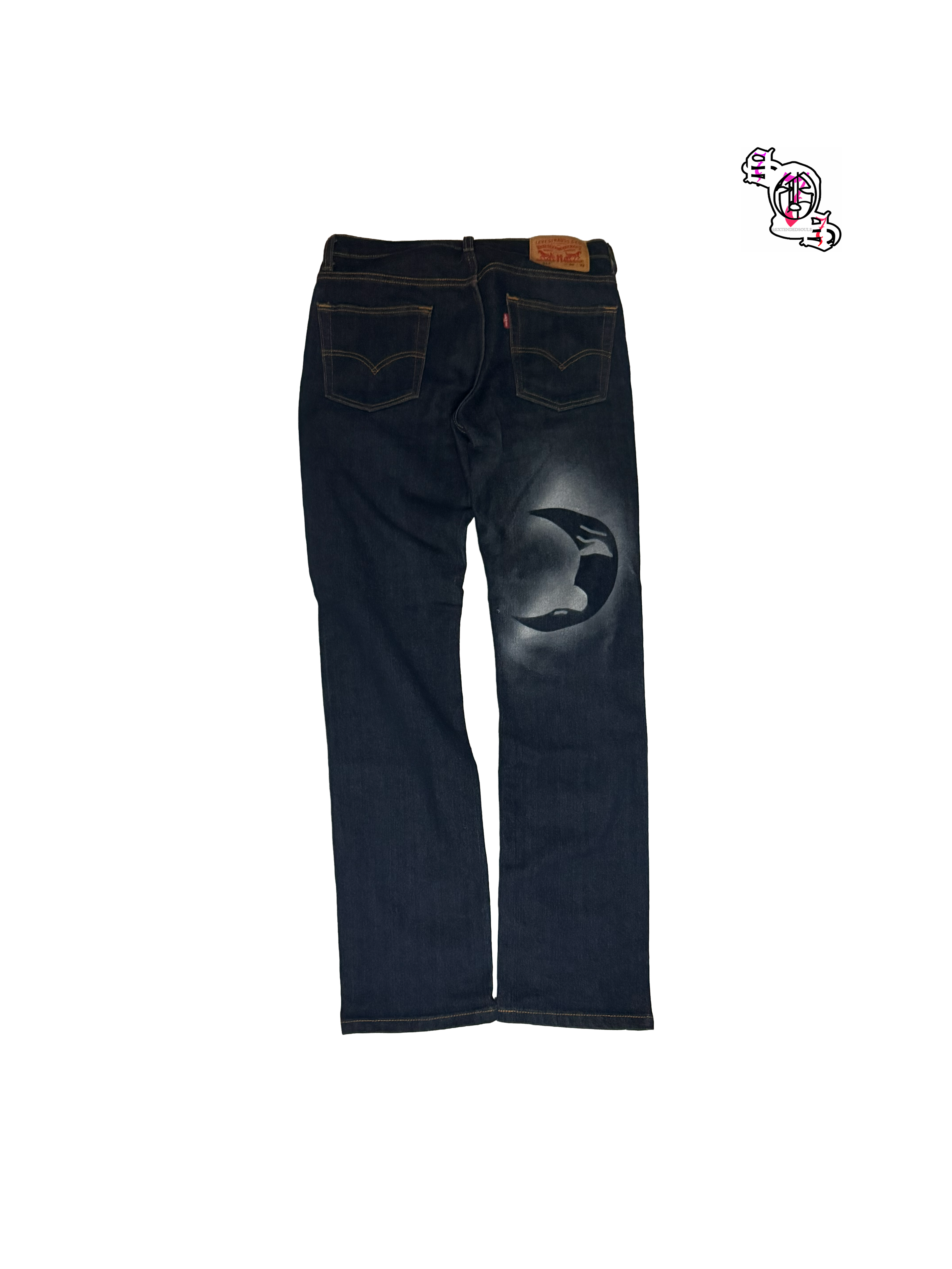 "SOS Still Sad" 513 Levi Strauss & Co Jeans