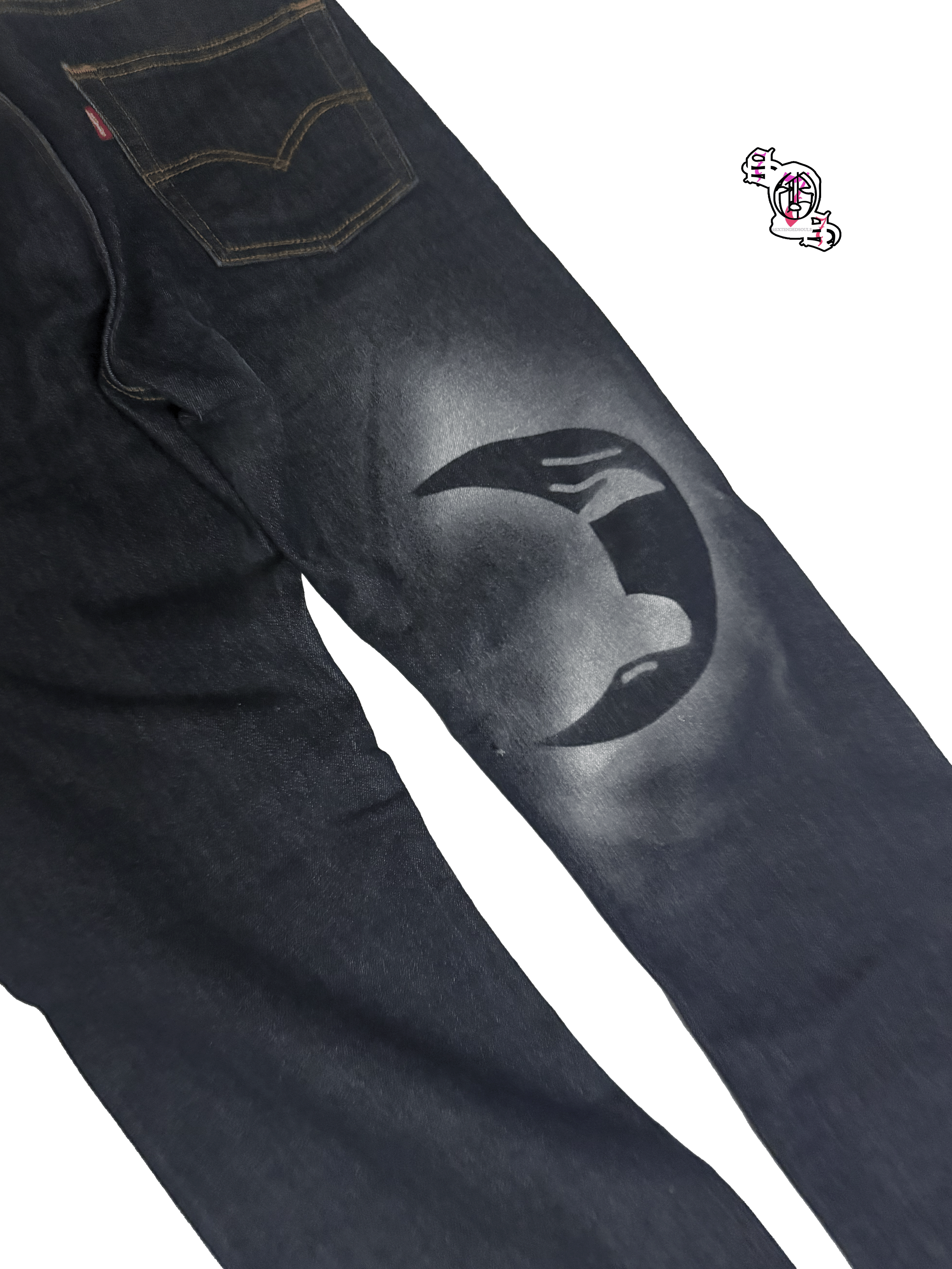 "SOS Still Sad" 513 Levi Strauss & Co Jeans