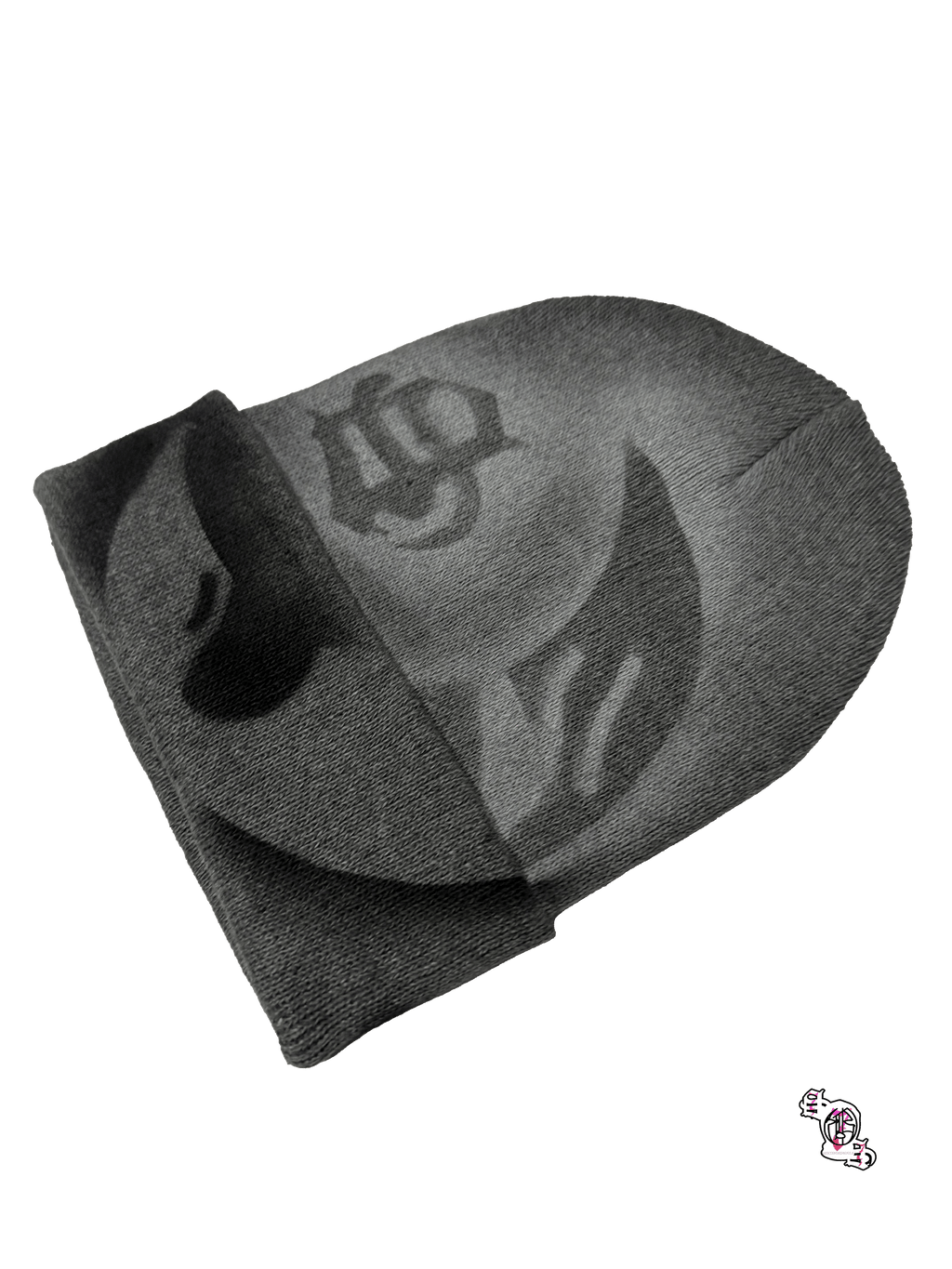 "SOS Moon & Sun" Gray Beanie