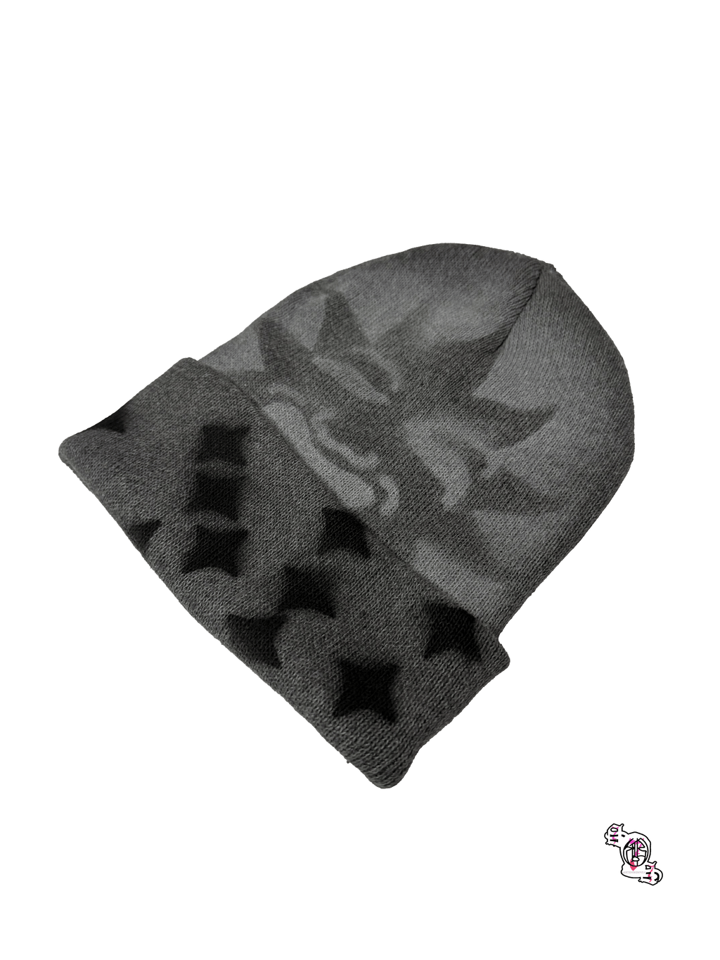 "SOS Moon & Sun" Gray Beanie