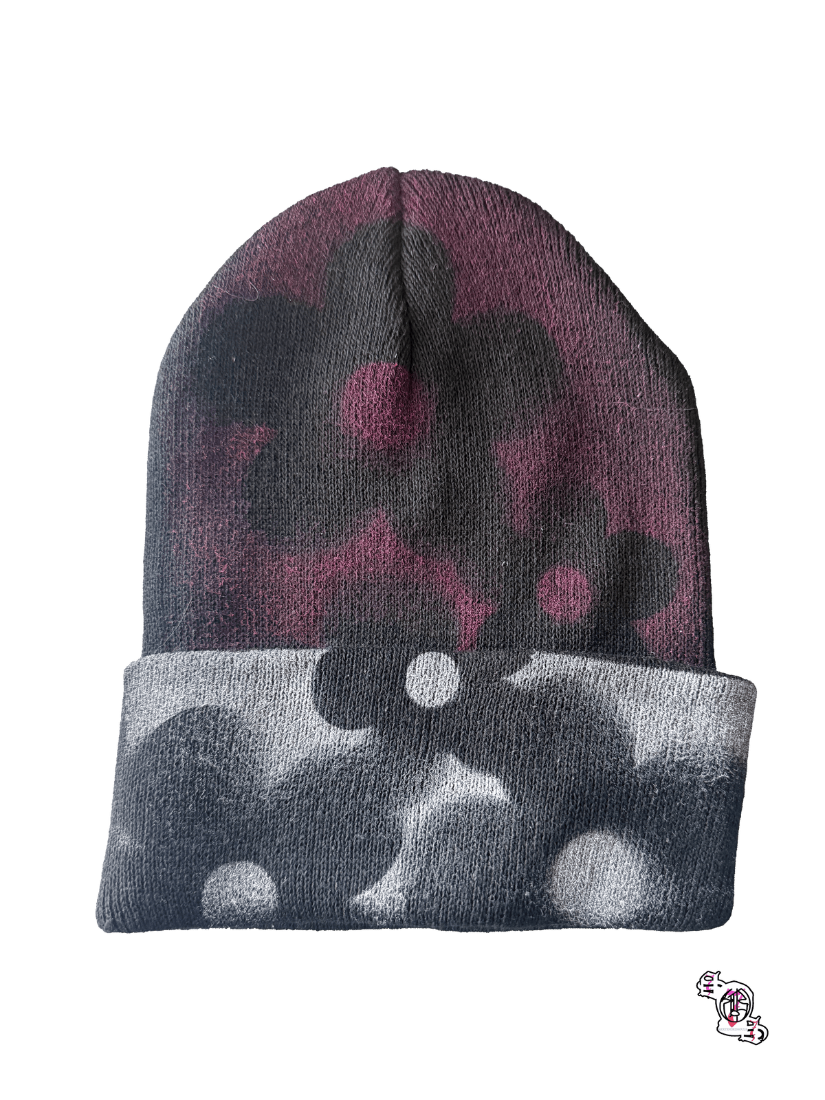 "SOS Concrete Flowers" Black Beanie
