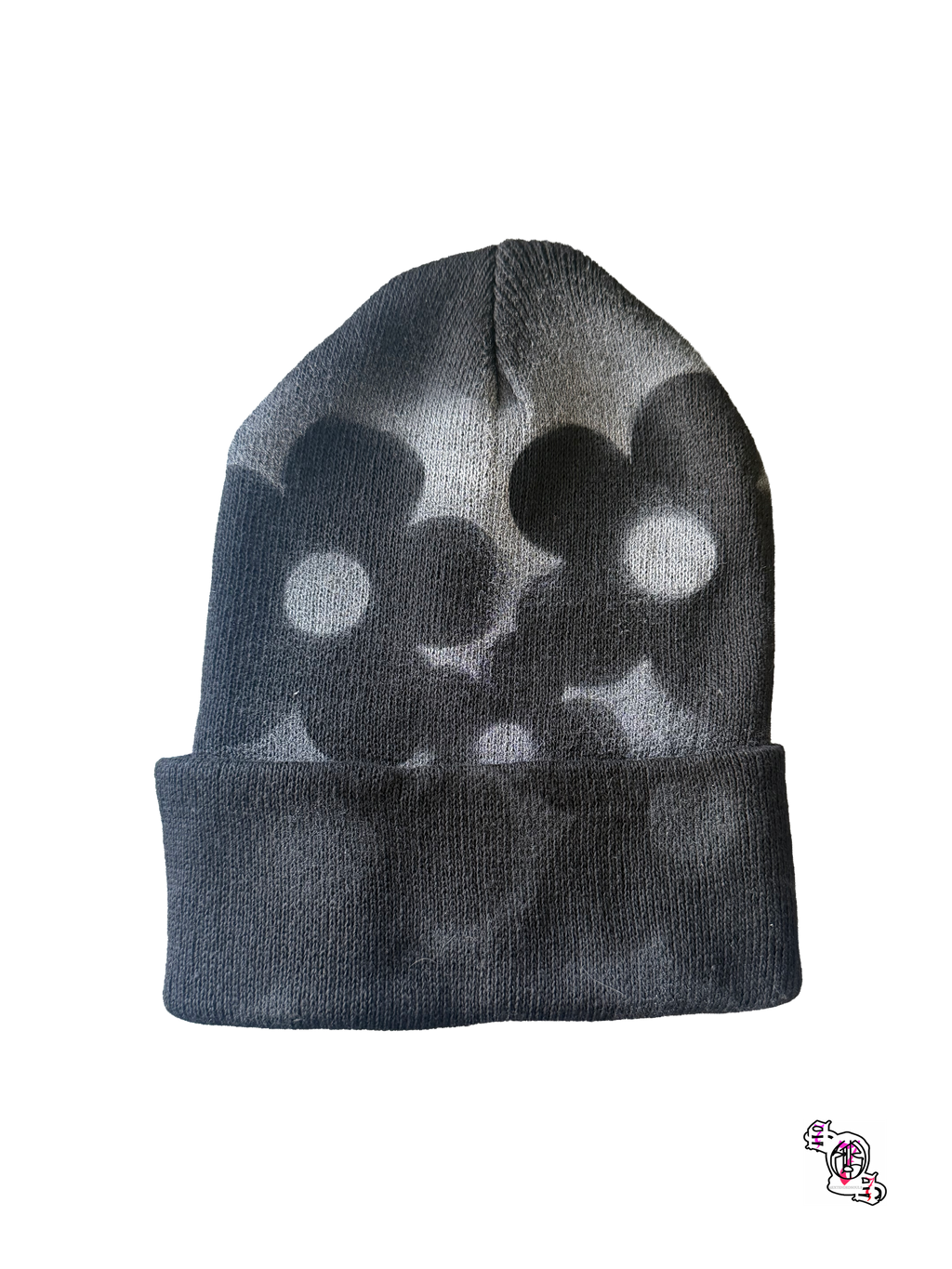 "SOS Concrete Flowers" Black Beanie