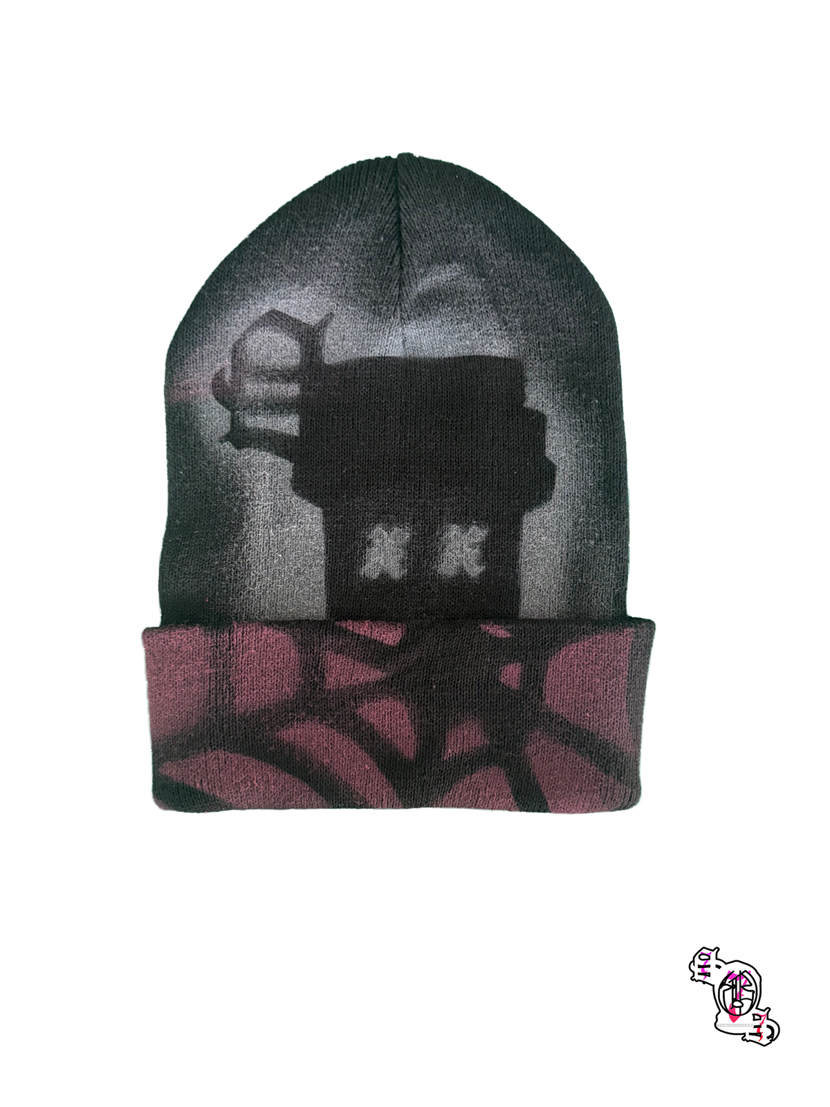 "SOS Stop Self Medication" Black Beanie