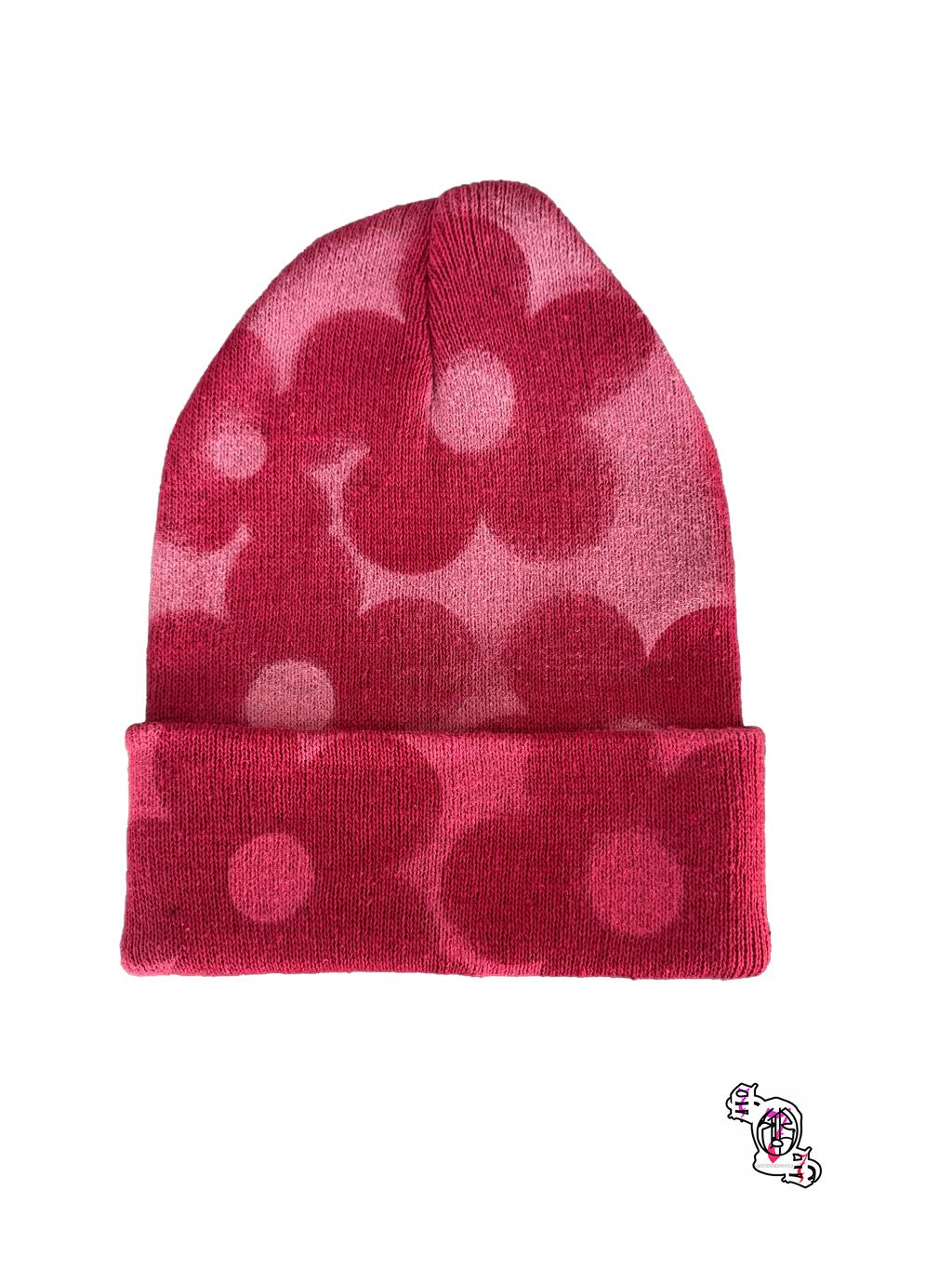 "SOS Concrete Flowers" Maroon Beanie