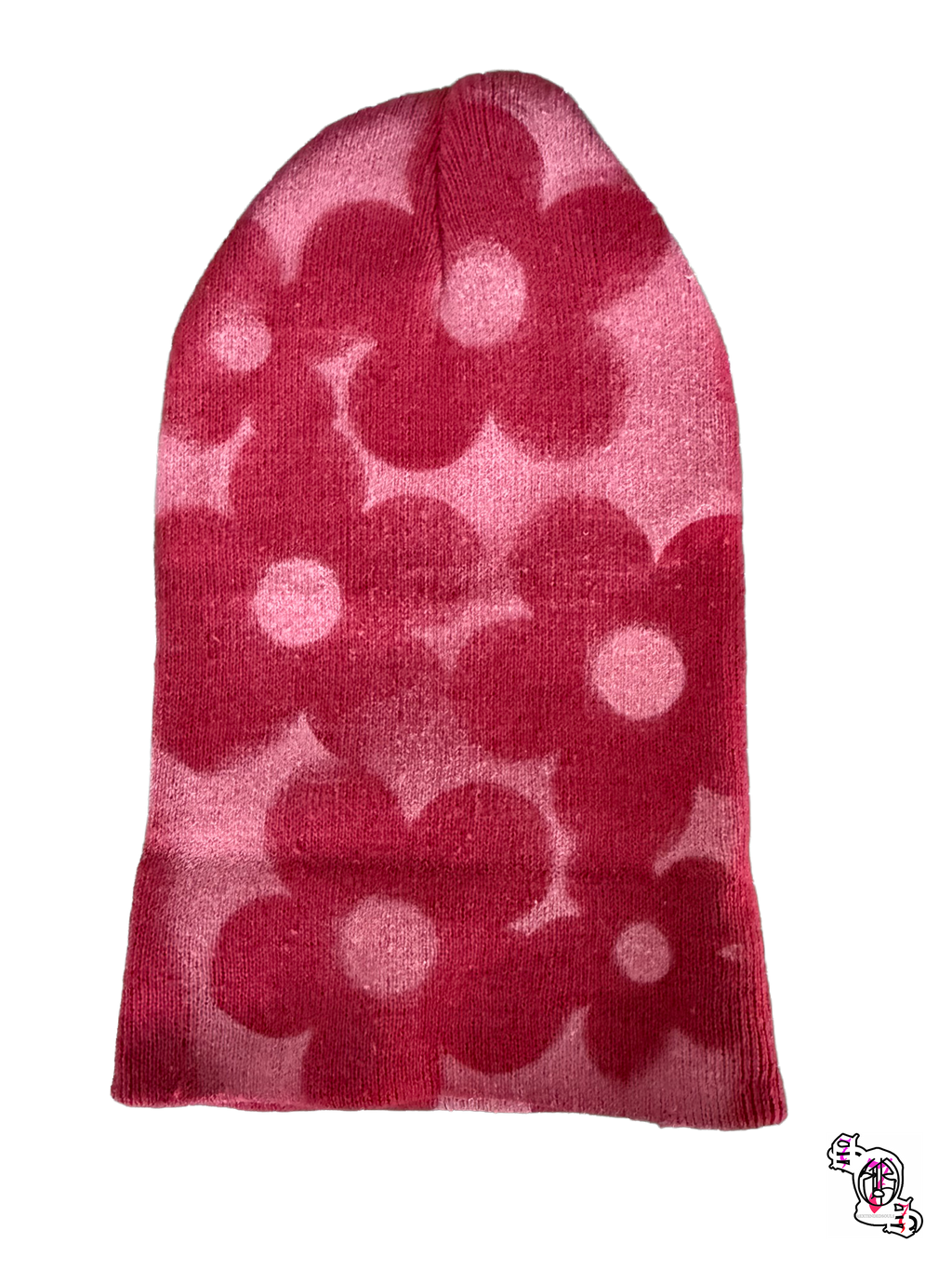 "SOS Concrete Flowers" Maroon Beanie