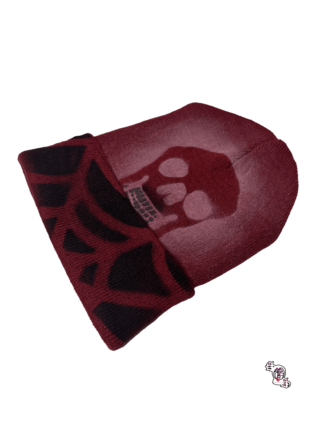"SOS Webs" Maroon Beanie